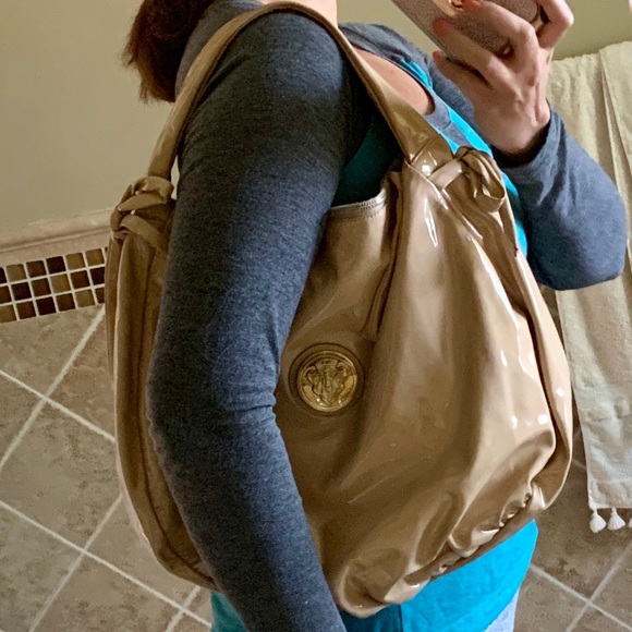 🔥Gucci Hysteria Zip Top Hobo Patent Leather - Picture 7 of 7